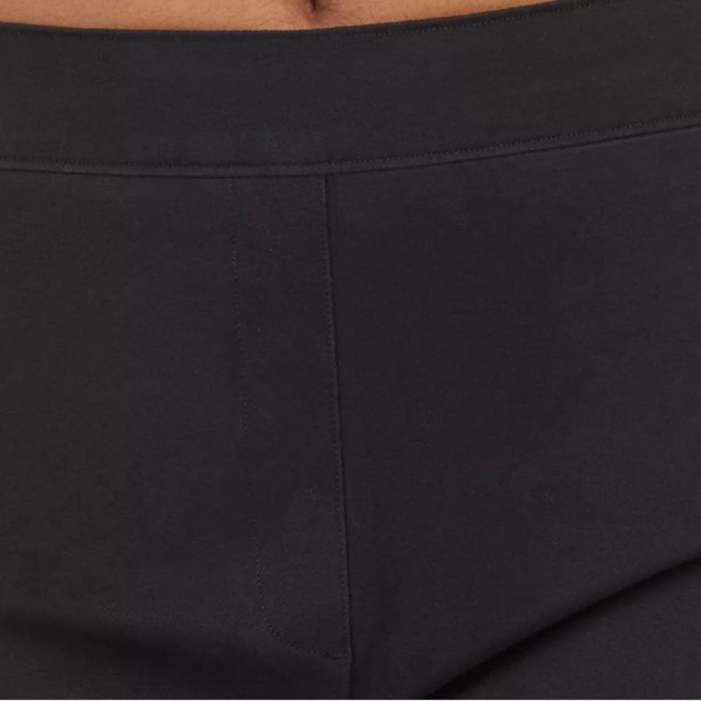 SPANX sz S polished black 6” inseam Cotton blend On The Go pullon stretch shorts - Picture 5 of 16